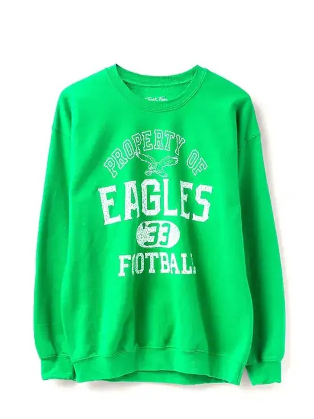 Unisex NFL Philadelphia Eagles Property Flea Market Crew Fleece, Size Large